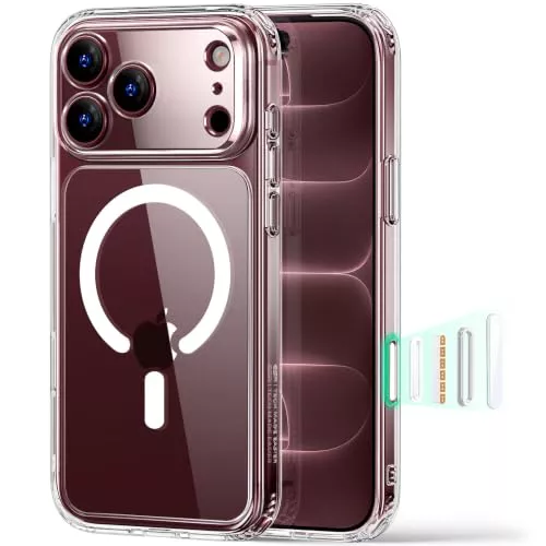 ESR Classic Hybrid Funda para iPhone 18 Pro/17 Pro, Transparente