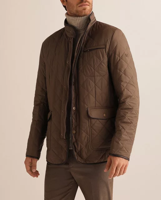 CAZADORA TIPO HUSKY DE HOMBRE MARRÓN CON FORRO POLAR