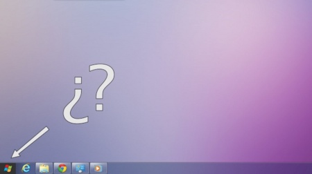 El botón de inicio "desaparece" de Windows 8