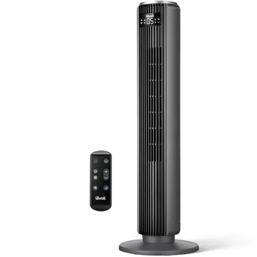 LEVOIT Ventilador de Torre con Mando a Distancia, Silencioso 23dB y 39W