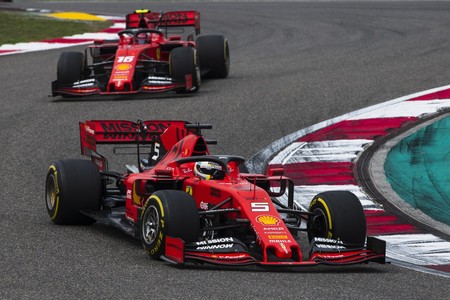 Vettel Leclerc Barcelona Test F1
