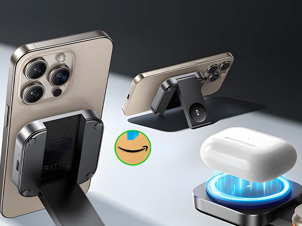 Este mini cargador tiene MagSafe, sirve como base y pasa de 650 a menos de 500 pesos en Amazon  