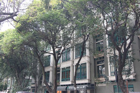 Vista Lateral En Calle De Edificio Condesa