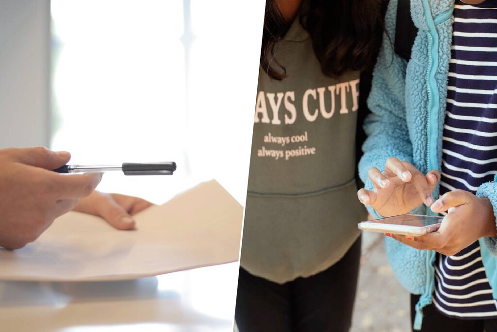 Un profesor firma un contrato con su hija antes de darle su primer móvil: "te lo prestamos si sigues nuestras reglas" 