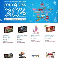 Toys 'r us nos ofrece un 30% de descuento en la siguiente compra de juguetes si gastamos 50 euros en marcas de primera línea 