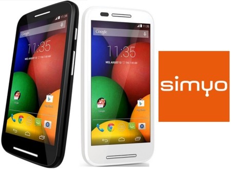 Precios Motorola Moto E con Simyo