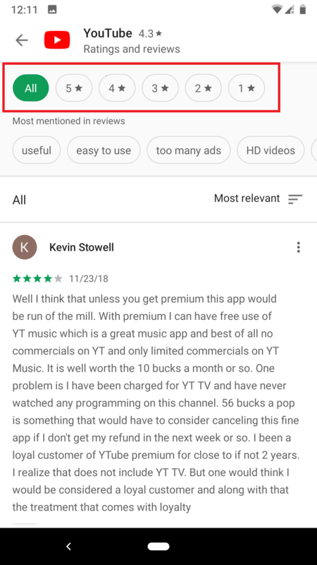 Google Play Estrelllas