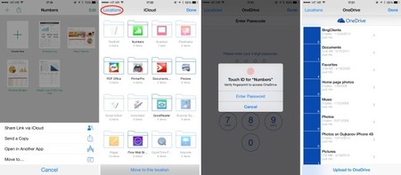 OneDrive para iOS añade notificaciones push, y permite acceder a sus documentos desde otras aplicaciones