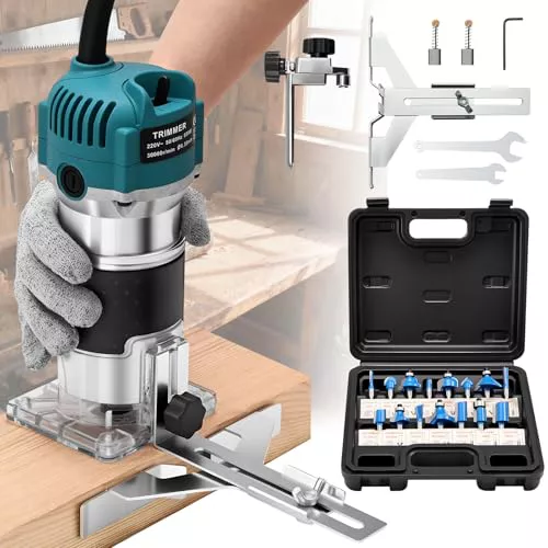 Yofuly Fresadora de Madera Rebajadora Eléctrica 220V 800W