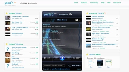 Yoink´d, reproductor online para vídeos de YouTube