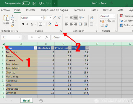 bloquear columnas, celdas en Excel