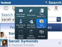 Facebook para BlackBerry 1.9 ahora con Facebook Places