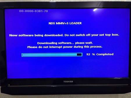 Set Top Box Firmware Being Updated