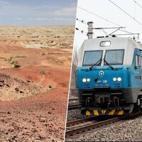 A China tenta conectar seus trens à Mongólia desde 2012: restam apenas 20 quilômetros cruciais na fronteira do Deserto de Gobi 