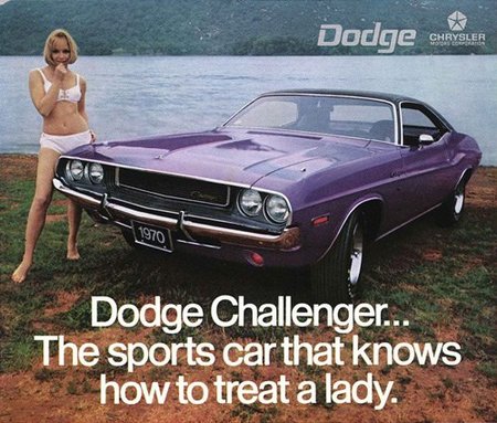Anuncio del Dodge Challenger en 1970