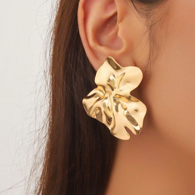 Aretes de metal extra grandes