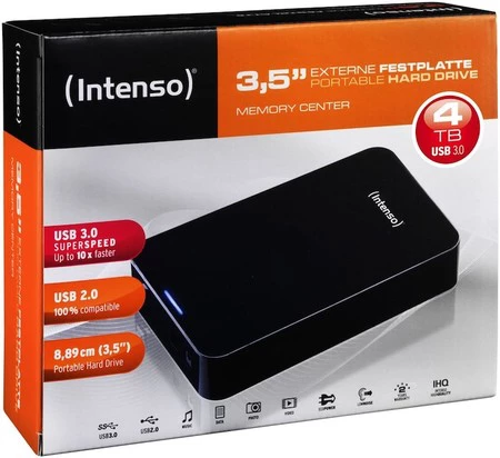 Disco duro externo Intenso Memory Center, con 4TB de capacidad, por 82 euros y envío gratis