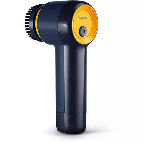 Philips GCA1000/60 Limpiador GCA1000/60 - La Manera más fácil de Mantener Tus Zapatillas Deportivas limpias, Incluye 3 cepillos para Distintos Materiales, amarillo/azul