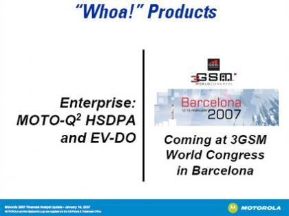 Motorola Q2 en el 3GSM de Barcelona