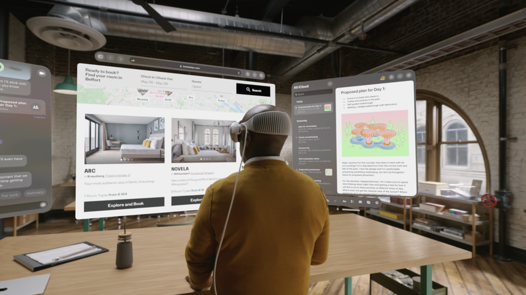 visionOS: el prometedor software de las Apple Vision Pro mezcla el mundo real y el virtual 
