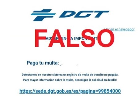 La DGT alerta de una nueva oleada de correos fraudulentos que usan una supuesta multa de tráfico como reclamo