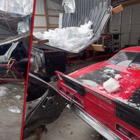 Una tormenta de hielo hunde el taller de un icono de la competición y deja coches históricos atrapados bajo el tejado