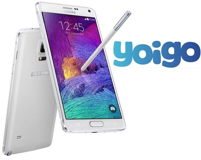 Precios Samsung Galaxy Note 4 con Yoigo