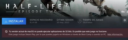 このメッセージとともに3年。 Valve は基本的に、古い Mac を使用するようにと言っています。