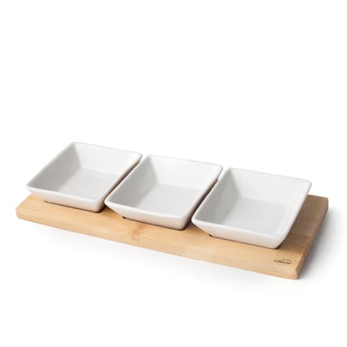 Lacor - 61240 - Bandeja de Bambú, Bandeja de Aperitivos