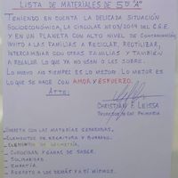 La lista viral de materiales de un profesor a sus alumnos, en la que incluye solidaridad, empatía y respeto hacia los demás