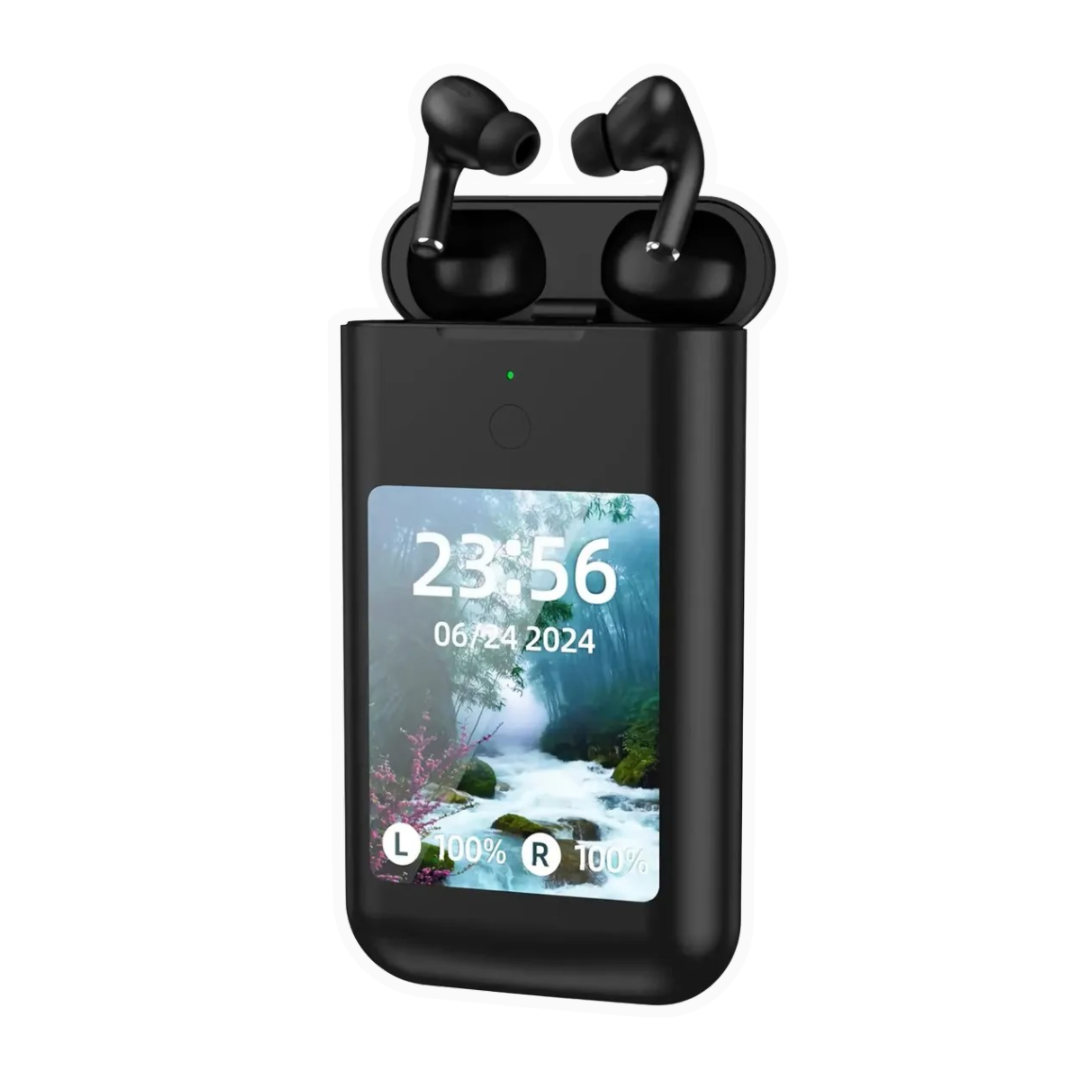 Audífonos Bluetooth con powerbank y pantalla