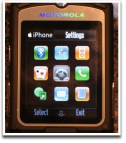 Skin del iPhone para Motorola RAZR