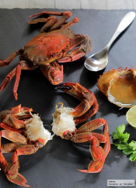Nécoras cocinadas a la plancha. Receta de aperitivo