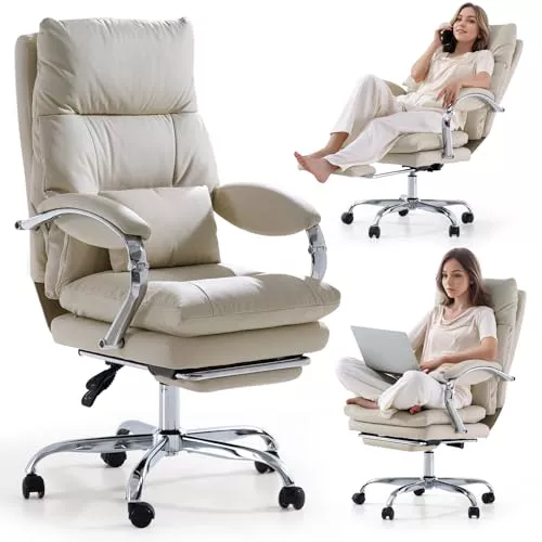 EMIAH Silla de Oficina Ejecutiva con Reposapiés