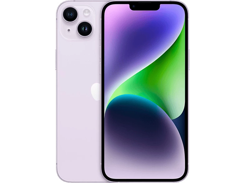 Apple iPhone 14 Plus, Púpura, 128GB, 5G, 6.7 ", Chip A15 Bionic, iOS, +PROTECTOR