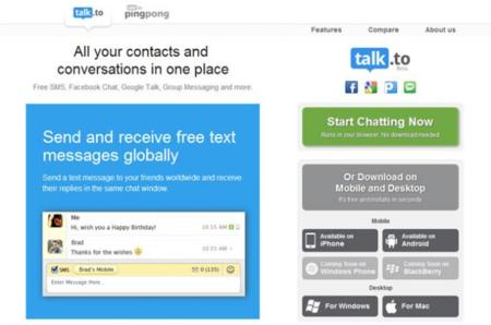 Talk.to, unifica todos los servicios de mensajería instantánea en uno solo