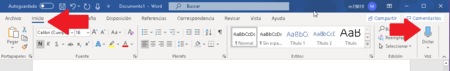 Windows 10 Dictado Voz Word