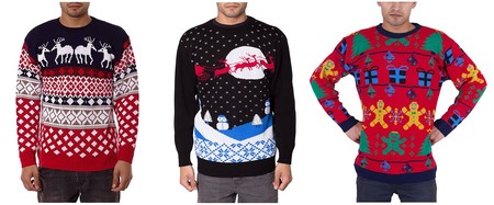 Desde 19,99 euros podemos hacernos con uno de estos jerseys con motivos navideños en Amazon