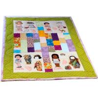 ¡Qué calentita! Bonita manta infantil de patchwork