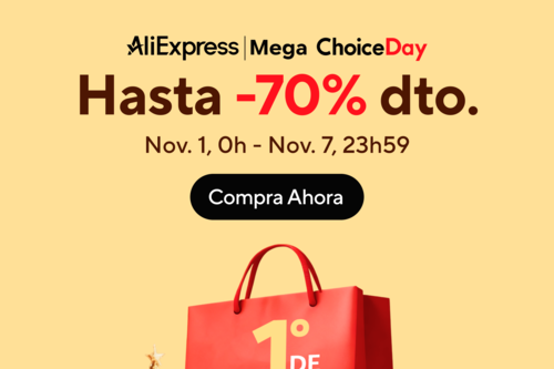 AliExpress tiene cupones de descuento de hasta 70 euros en su campaña Mega Choice Day: así puedes usarlos en sus mejores ofertas