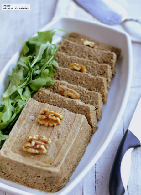 Pastel de setas y nueces. Receta en microondas para el #DíadelCelíaco