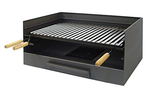 Imex El Zorro - Cajón Barbacoa con Parrilla Inoxidable | 50x40x32 cm | Diseño Compacto y Resistente para Parrilladas al Aire Libre