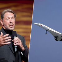 En 1988, Larry Ellison alquiló un Concorde y lo llenó de periodistas solo para decir que Oracle 6 iba a velocidad supersónica