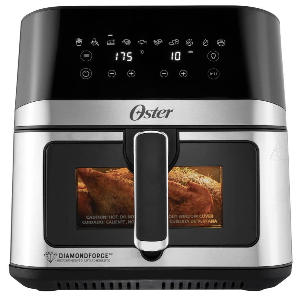 Freidora de aire Oster XL con capacidad de 7.5 L