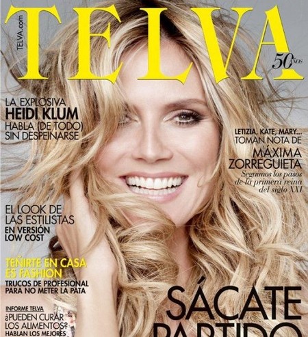 Heidi Klum hasta en Telva nos tiene que recordar lo guapa que es