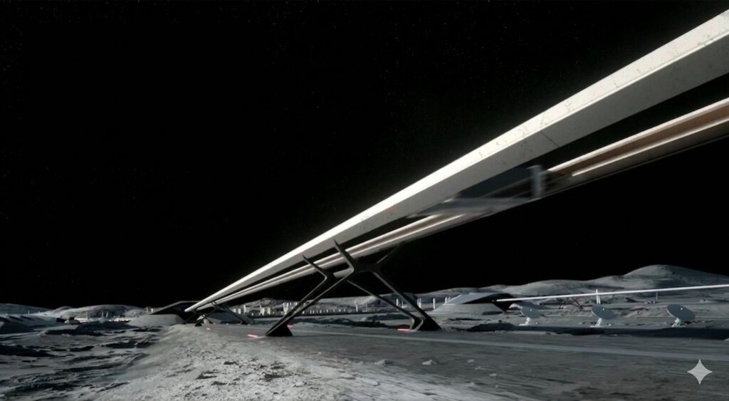Elon Musk no quiere solo llegar a la Luna, también quiere convertirla en una fábrica de satélites lanzados con catapultas