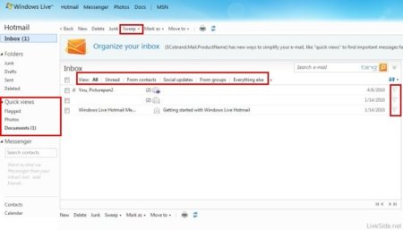 Nuevas capturas de Hotmail Wave 4: Microsoft sigue tras los pasos de Gmail