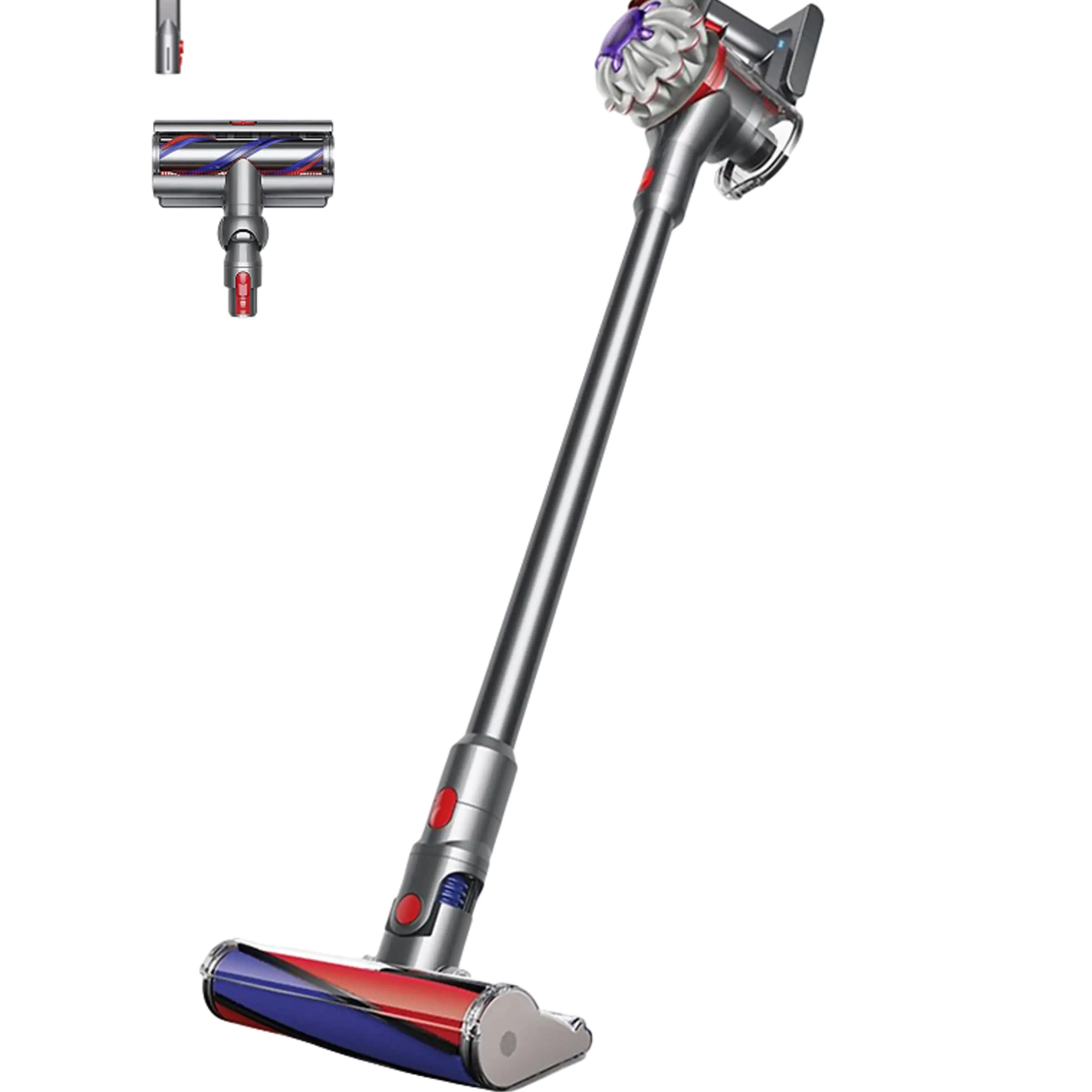 Aspirador escoba - Dyson V8™ Absolute, Potencia succión 115 AW, Autonomía 40 min, Ligera, Accesorios, Hogares con mascota, Níquel