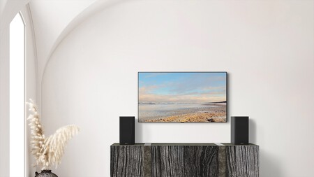 Rp 500m Ii On A Dark Grey Wooden Credenza Under A Tv
