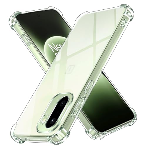 ivoler Funda HD Clara para OnePlus 15R, Carcasa Protectora Antigolpes Antiarañazos Transparente con Cojín Esquina Parachoques, Suave TPU Silicona Caso Delgada Bumper Case